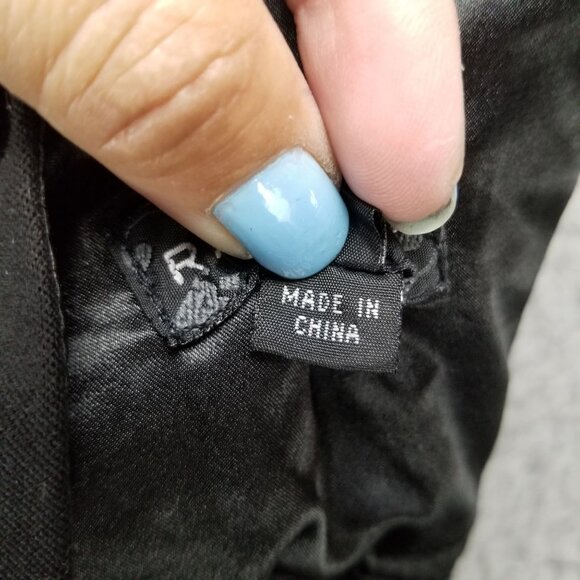 Rampage Pants Womens 1 Black Stretch Mid Rise Solid Button Detail Trouser - Picture 11 of 14